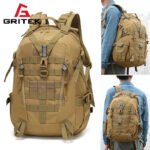 Gritek Camping Backpack Men's Bag Travel Bags Tactical Molle Climbing Rucksack Hiking Outdoor Fishing Laptop Bag