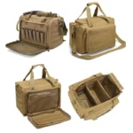 Gritek Gun Range Storage Bag Molle System Outdoor Hunting Accessory Nylon Gun Tactical Case Bags Pistol Tool Shoulder Pack Sniper Black - Image 2