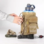 Gritek Tactical Molle Pouch Multifunctional Water Bottle Pouch Phone Pouch EDC Bag with Shoulder Strap - Image 2
