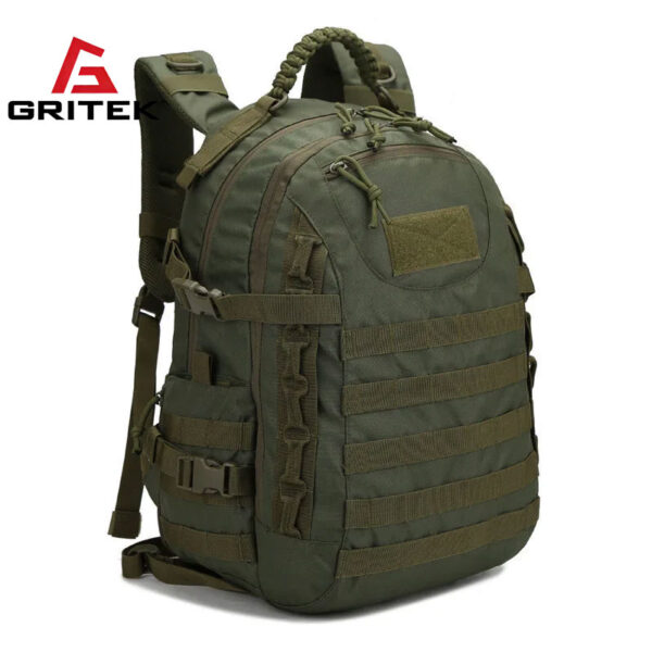 Gritek Army Backpack Molle 35L Camping Man Military Tactical Rucksack Outdoor Waterproof Trekking Fishing Hunting Climbing Bag Mochila