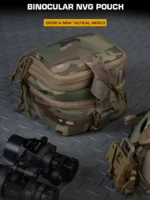 Gritek Tactics Binocular NVG Pouch Double Layer Molle Bag Compatible Night Vision Goggles & Tools​ - Image 2