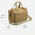 Gritek Gun Range Storage Bag Molle System Outdoor Hunting Accessory Nylon Gun Tactical Case Bags Pistol Tool Shoulder Pack Sniper Black - Image 3