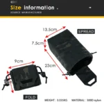 Gritek Molle Dump Pouch Mini Folding Recycling Bag molle Waist Tool Sundries Bag Magazine Utility Pouch for Molle Belt Vest Pouch - Image 5