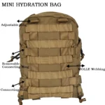 Gritek 1000D Outdoor Sports Backpack Bags Nylon Mini Hydration Bladder Bag Backpacks Water Carrier Pouch Hunting Bag BIg Capacity - Image 6