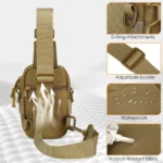 Gritek Outdoor Multi-functional Tactical Water Bottle Waist Bag, Molle Small Crossbody Bag, Portable Mobile Phone and Water Bottle Bag - Image 6