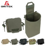 Gritek Molle Dump Pouch Mini Folding Recycling Bag molle Waist Tool Sundries Bag Magazine Utility Pouch for Molle Belt Vest Pouch